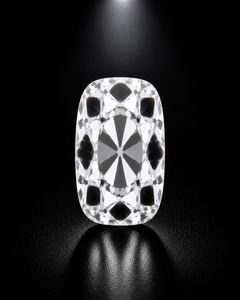 Diamante Suelto Cultivado en Laboratorio de Alta Calidad, Corte Cojín Alargado, Color Blanco Brillante, Corte Excelente para Joyería Fina - Product Image 1