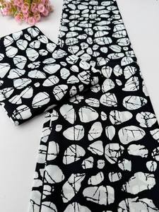 Nouveauté Nigeria : Tissu imprimé wax 100 % coton Grand Super Gold avec effet pailleté pour les dernières tendances de la mode Ankara - Product Image 5