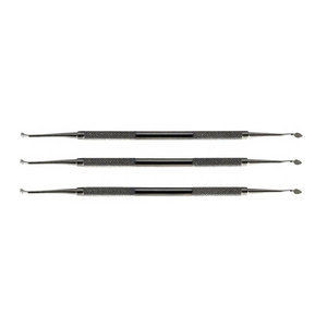 Juego de 3 Excavadores Dentales Manuales Tipo Disco, de Acero Inoxidable Alemán, para Restauración Dental y Preparación de Cavidades - Product Image 2