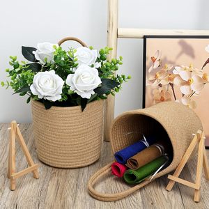 Fabricant de vases en jute en gros – Vase décoratif en fibres naturelles fait main, écologique, avec design personnalisé - Product Image 5