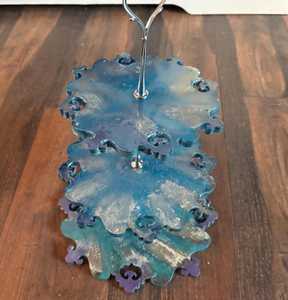 Premium Epoxy Resin <b>Cake</b> Stand Elegant Serving Tray for <b>Wedding</b> Birthday Party - Product Image 5