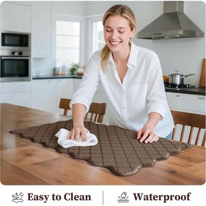 Set di 2 Tappetini Anti-Fatica per Cucina, con Bordo Ondulato, Impermeabili, in Schiuma Antiscivolo, Lavabili, Compatibili con 'Co' - Product Image 3