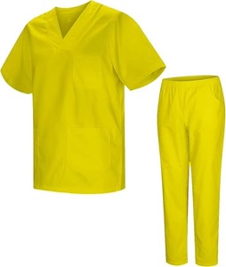 Uniforme de Laboratorio para Hospital, Unisex, con Logotipo Personalizado, Tela de Mezclilla de Poliéster y Algodón de Alta Calidad, HALLAFIN WEARS, Detección de Agujas, OEM - Product Image 6