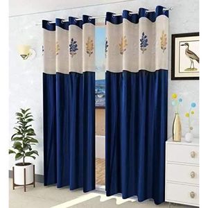 Printed Eco-Friendly Flame Retardant 122x213cm Ready Made Home Hotel Use Curtain - Product Image 1