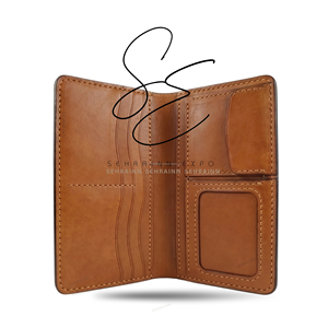 Cartera Larga de Cuero Repujado a Mano Estilo Vintage con Diseño Floral, Cartera Bifold Occidental con Múltiples Ranuras para Tarjetas, Dinero en Efectivo, Monedas y Billetes - Product Image 5