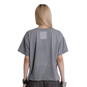 Camiseta de Mujer de Primera Calidad, Ligera, Totalmente Personalizable, Antiarrugas, Diseño Sólido con Pedrería, 100% Algodón - Product Image 5
