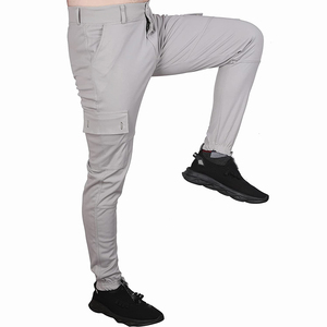 Service OEM – Pantalon cargo léger pour homme, style urbain, avec logo personnalisé, en coton, taille haute - Product Image 4