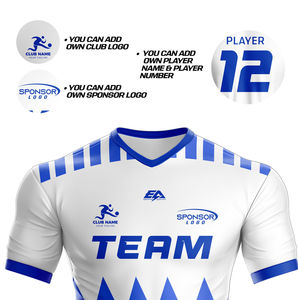 Uniformes de Fútbol Personalizados al por Mayor de Fábrica, Conjuntos Unisex de Poliéster para Verano e Invierno con Estampado para Adultos - Product Image 3