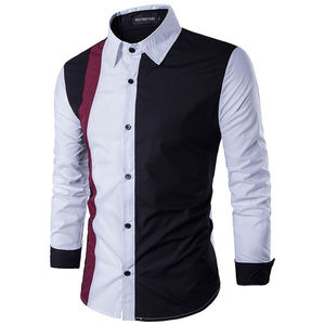 Chemises habillées décontractées pour hommes, coupe ajustée, manches longues, boutonnées, 100 % coton, tenue décontractée, prix abordable - Product Image 5