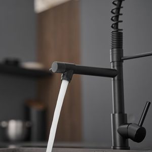 Rubinetto da Cucina Commerciale Monocomando in Acciaio Inox con Doccetta Estraibile per Lavello - Product Image 1
