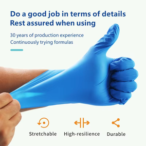 Vente directe usine – Gants médicaux jetables en vinyle, latex et nitrile, sans poudre, vente en gros – Guantes de Nitrilo Uso Medico - Product Image 3