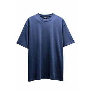 เสื้อยืดคอกลมแขนสั้นทรงโอเวอร์ไซส์สีกรมท่าคุณภาพสูงสำหรับผู้ชาย ผ้าฝ้าย 100% สีพื้น เหมาะสำหรับใส่ลำลองกลางแจ้ง ดีไซน์เรียบง่าย - Product Image 6