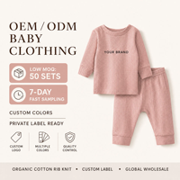 Fabricant de vêtements sur mesure à faible MOQ, coffret cadeau pour bébé, emballage de vêtements, ensembles de vêtements pour nouveau-né fille 0-3 mois