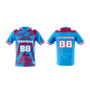 Camiseta de Fútbol Americano Personalizada, 180 GSM, 100% Poliéster, Malla Ligera, Transpirable, Ecológica, Impresión por Serigrafía, Envío Rápido - Product Image 2