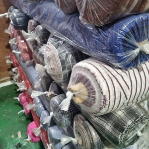 Korea COTTON 100% Stock Fabric Cotton Woven Printing Fabrics Stripe Printing Fabric Cotton <b>Check</b> Design Formake Shirt - Product Image 2
