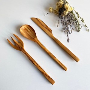 ช้อนตักข้าวไม้ WOQI ทนความร้อน อุปกรณ์ครัว ป้องกันกระทะ - Product Image 3