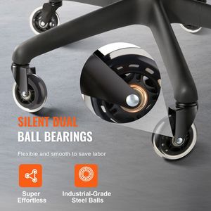 ล้อเก้าอี้สำนักงานแบบหนาพิเศษ 5 ชิ้น ขนาด 3 นิ้ว สำหรับพื้นไม้เนื้อแข็งและพรม  อะไหล่เปลี่ยนสำหรับเก้าอี้คอมพิวเตอร์ เกมมิ่ง เฟอร์นิเจอร์ - Product Image 3