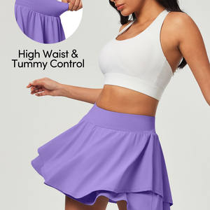 Jupes de tennis et de golf avec poches, shorts de compression, jupes plissées pour femmes, style athlétique, élégant et décontracté - Product Image 5