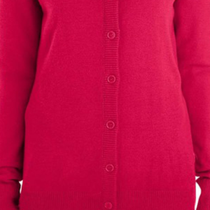 Cardigan en tricot pour femme de qualité supérieure, col en V, manches longues, couleur unie, boutons sur le devant, style classique, à porter toute l'année - Product Image 6