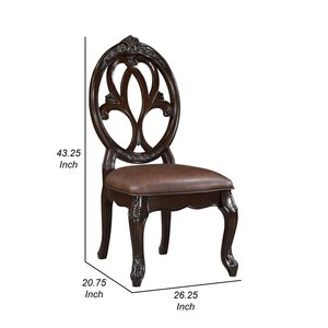 Adjustable Height Solid Wood Dining <b>Chair</b> PU Leather Upholstered Seat Contemporary Antique Design Wood <b>Legs</b> <b>for</b> Home Coffee Shop - Product Image 6