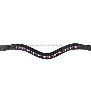 Correa de cuero para cejas de caballo, cómoda, hecha a medida, resistente, con relleno suave, todos los tamaños y colores - Product Image 3