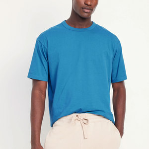 Wholesale Casual 100%Cotton Solid Color Blank O-<b>Neck</b> <b>Light</b> Weight T-Shirt Custom Printing Embroidery Logo T Shirt for Mens - Product Image 2