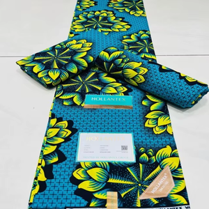 Tela de algodón sudanés floral con estampado digital para vestido de novia |   Tela Africana Transpirable para la Confección de Prendas para Niñas - Product Image 2