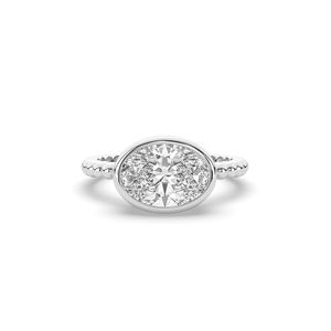 แหวนเพชรทรงรีเจียระไนแบบบริลเลียนท์ 2.50 กะรัต เพชรเลี้ยงในห้องปฏิบัติการ ทองคำแท้ 14K 10K น้ำหนักเบา ดีไซน์โดดเด่น แหวนหมั้นสำหรับผู้หญิง รับรองโดย IGI - Product Image 3