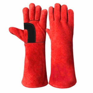 Premium Quality Heavy-Duty Cowhide Split Leather Safety <b>Gloves</b> Industrial Reinforced Hand Protection for Welding Construction - Product Image 1
