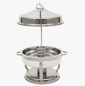 Stainless Steel 9 Quart Round <b>Chafing</b> <b>Dish</b> <b>Buffet</b> <b>Set</b> Catering Food Warmer for Restaurant And Events At Cheap Price - Product Image 4