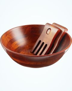 Tazón para Servir de Madera de Acacia Hecho a Mano, Estilo Rústico, Ecológico, Extra Grande, para Comidas Tradicionales y Fiestas - Product Image 1