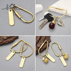 Mosquetón de resorte ovalado de latón color oro, ecológico, para llaves, bolsos, carteras y accesorios de manualidades, venta al por mayor - Product Image 4