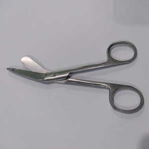 Tijeras quirúrgicas curvas Lister de alta calidad MEDIHEAL SURGICAL CORPORATION, de acero inoxidable alemán, para vendajes y apósitos. - Product Image 2