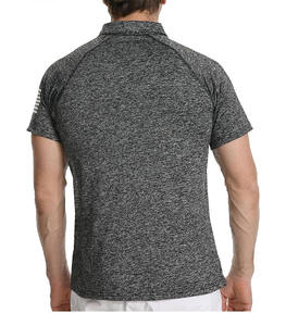 Prix d'usine – Chemises pour hommes en coton/élasthanne tricoté, couleur unie, avec logo personnalisé imprimé, respirantes, à manches courtes, style gothique, en toile - Product Image 6