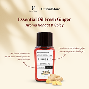 Aceite Esencial de Jengibre Fresco PURESIA 10ml 100% Puro Destilado al Vapor Ingredientes Naturales Aroma Especiado Alivio del Estrés Para Todo Tipo de Piel - Product Image 1