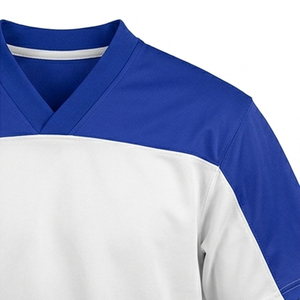 Maillot de football américain unisexe à séchage rapide, couleur et logo personnalisés, respirant, manches courtes, grandes tailles pour hommes - Product Image 2