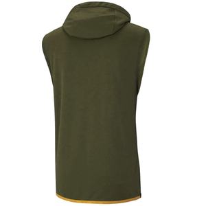 Sudadera de algodón con capucha para niño, jersey de corte ajustado sin mangas liso de lana - Product Image 6