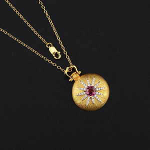 Artesanía Italiana Clásica, Retro, Chapado en Oro de 18K, Plata de Ley 925, Diamante Cultivado en Laboratorio, Certificado IGI, Vintage, Regalo Elegante para Fiestas - Product Image 3