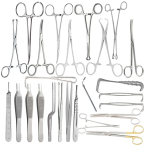 Juego de Instrumentos Quirúrgicos Reutilizables de Acero Inoxidable para Cirugía de Hernia, 61 Piezas, para Herniorrafía General y Apendicectomía Ventral - Product Image 1