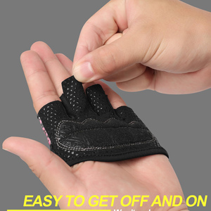 Meilleurs accessoires de musculation pour les mains, antidérapants, pour cross-training, musculation, rembourrage sans doigts en néoprène, fermeture à enfiler - Product Image 3