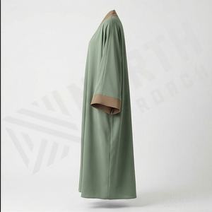 Nuevo Vestido Kaftan Abaya Musulmán con Cierre Frontal, Ropa Islámica de Alta Calidad, Manga Larga, Moda Étnica Modesta para Mujer - Product Image 3