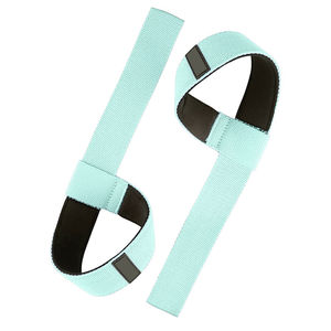 Sangles de musculation antidérapantes personnalisées de haute qualité avec logo, respirantes, en cuir de vachette, pour la musculation - Product Image 1