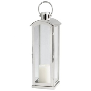 ตะเกียงโลหะสแตนเลสขัดเงาสำหรับตกแต่งบ้านและระเบียง ขายส่ง - Product Image 3