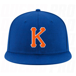 Gorra de Béisbol Ajustable Personalizada con Bordado Premium, Color Naranja Real y Blanco, con Cierre a Presión, para Equipos Deportivos y Uso Urbano - Product Image 3