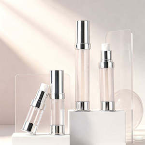 ขวดพลาสติกขนาด 10 มล. 15 มล. 20 มล. บรรจุภัณฑ์เครื่องสำอางขนาด 30 มล. และขวดโลชั่น/สเปรย์แบบสุญญากาศขนาดทดลอง - Product Image 1
