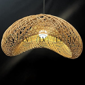 Abat-jour en rotin naturel tressé à la main, style bohème, pour lampe suspendue, café, restaurant, décoration intérieure - Product Image 2