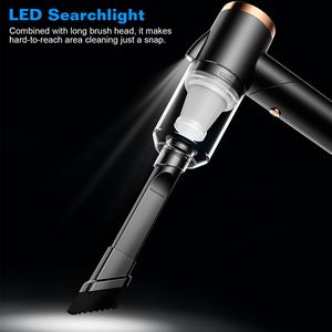 Aspirapolvere Portatile Senza Fili 3 in 1 con Luce LED, 120W 9000PA, Pieghevole e Ricaricabile per Auto e Casa - Product Image 4