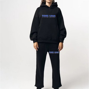 Conjuntos de 2 Piezas Personalizados para Mujer: Sudaderas Extra Grandes y Pantalones Holgados para Descansar, Viajar y con Estilo Cómodo - Product Image 1