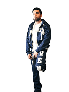 Custom Logo Heavyweight Fleece Tracksuit Wholesale Men's Chenille Patch Full <b>Zip</b> Hoodie and Thick Rope Drawstring <b>Jogger</b> Pants S - Product Image 2