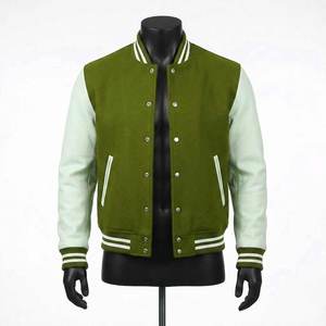 Blouson universitaire réversible en laine enduite, style Letterman, pour homme et femme, imperméable et respirant, idéal pour l'hiver – Meilleures ventes - Product Image 1